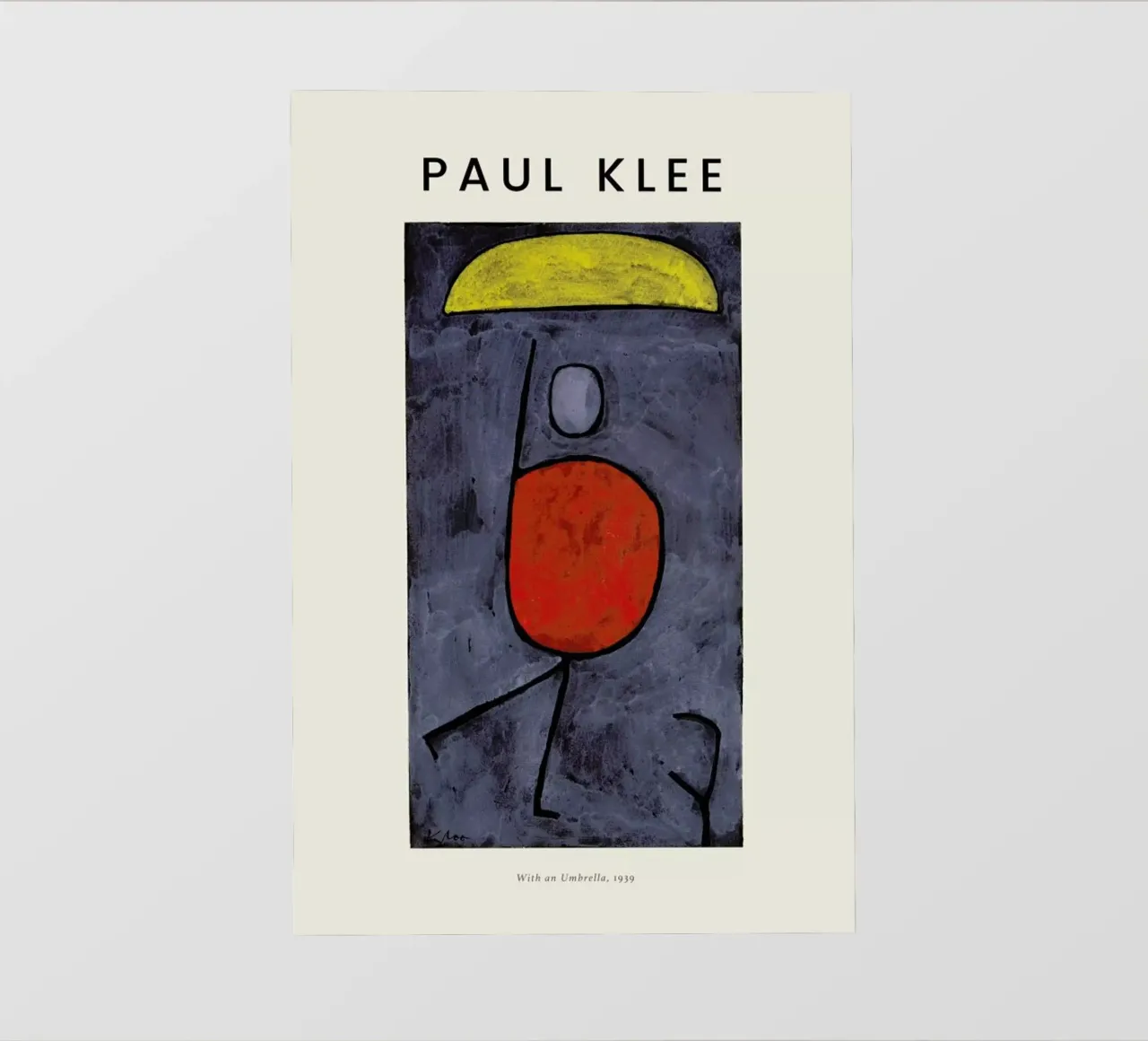 Klee - With an Umbrella backlit film by Vintage by JUNIQE