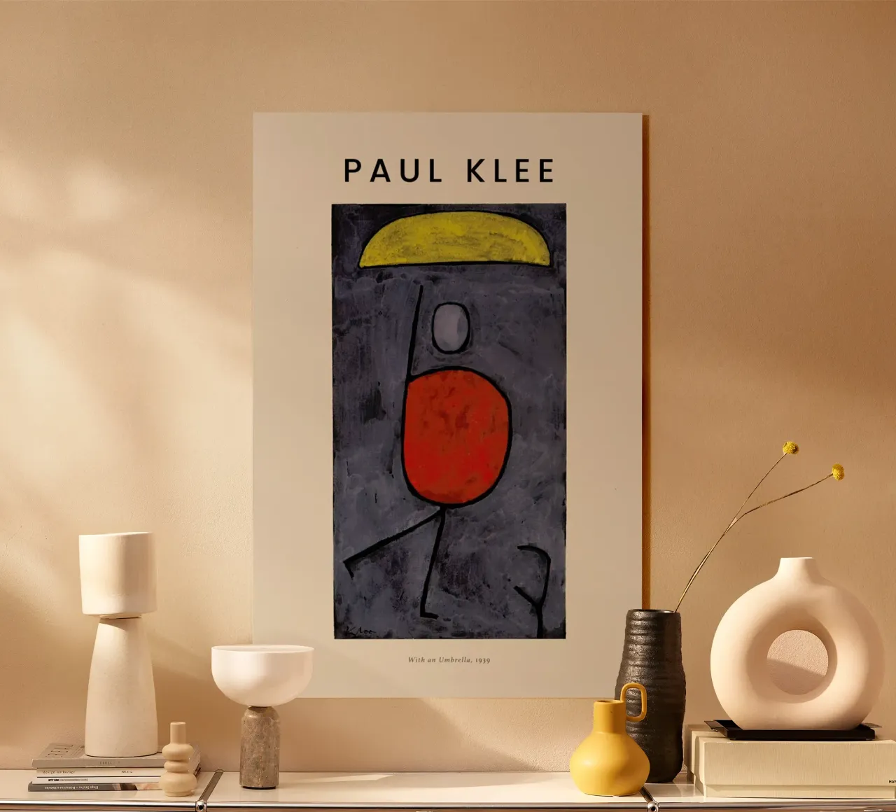 Klee - With an Umbrella plexiglass da Vintage by JUNIQE