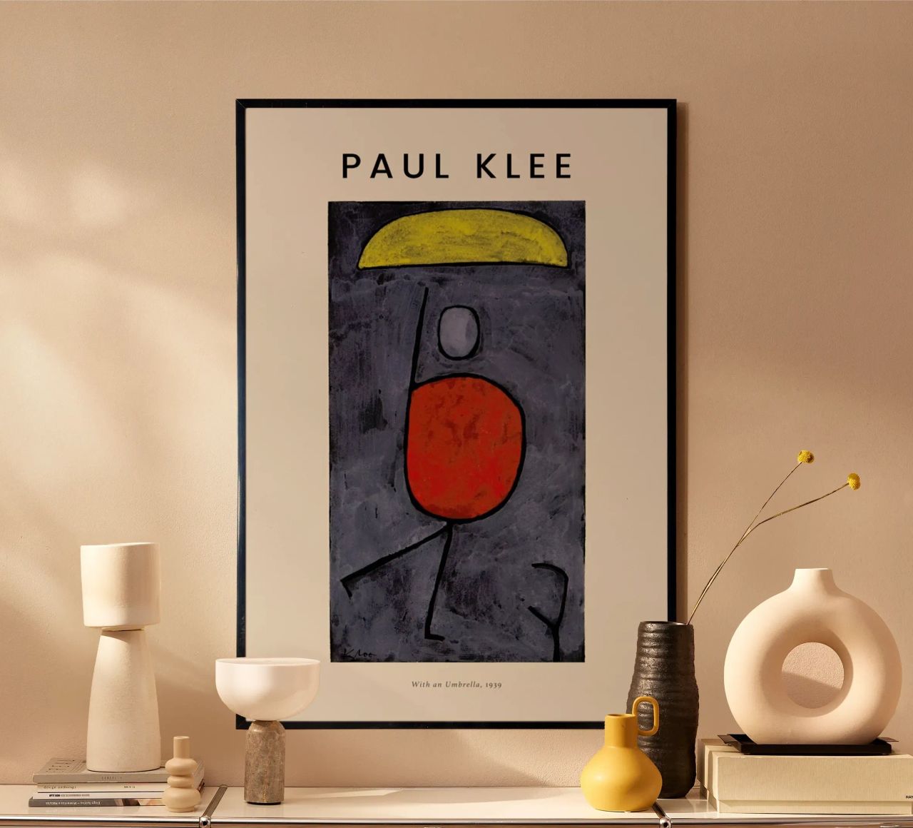 Klee - With an Umbrella poster da Vintage by JUNIQE