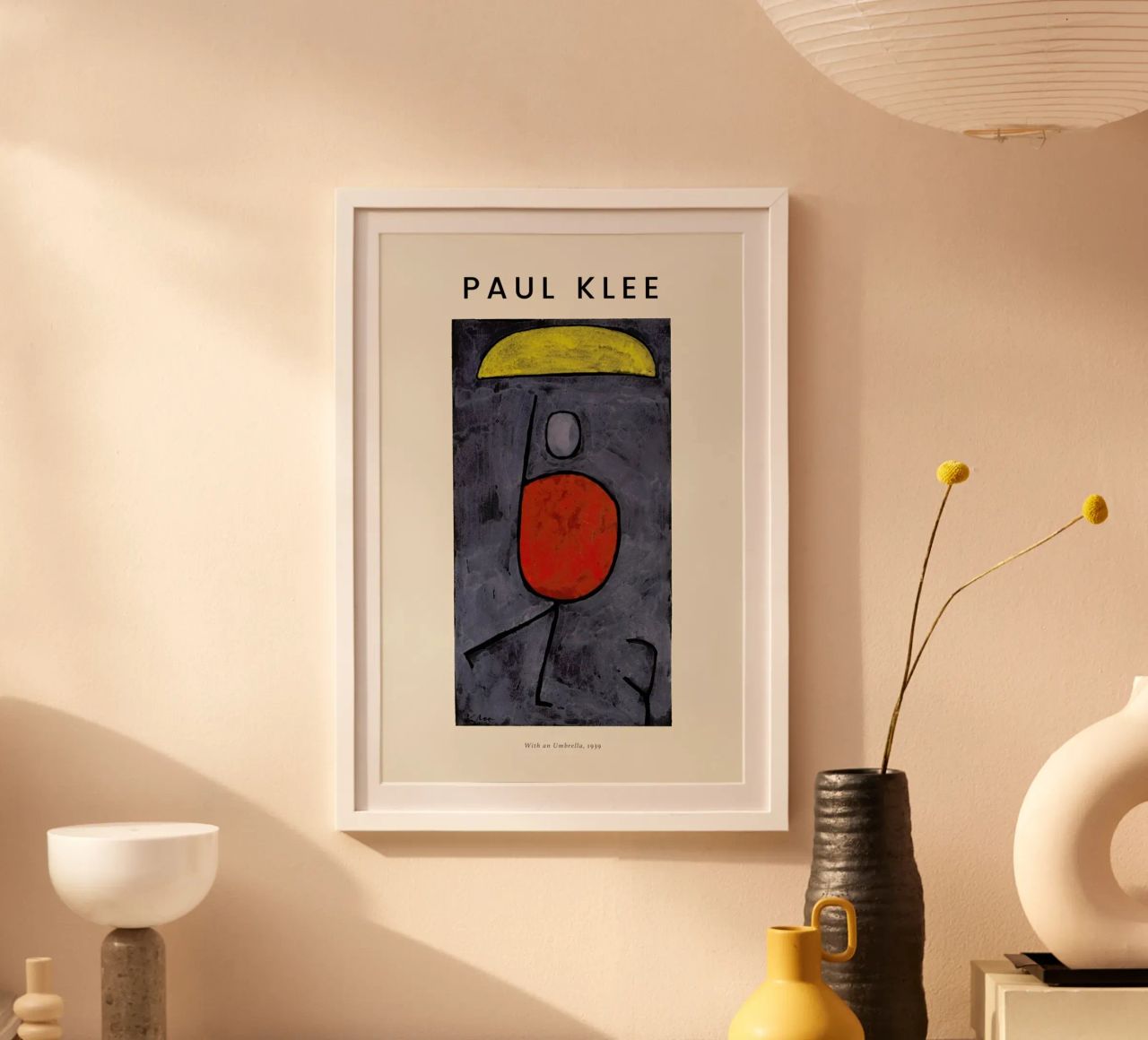 Klee - With an Umbrella poster da Vintage by JUNIQE