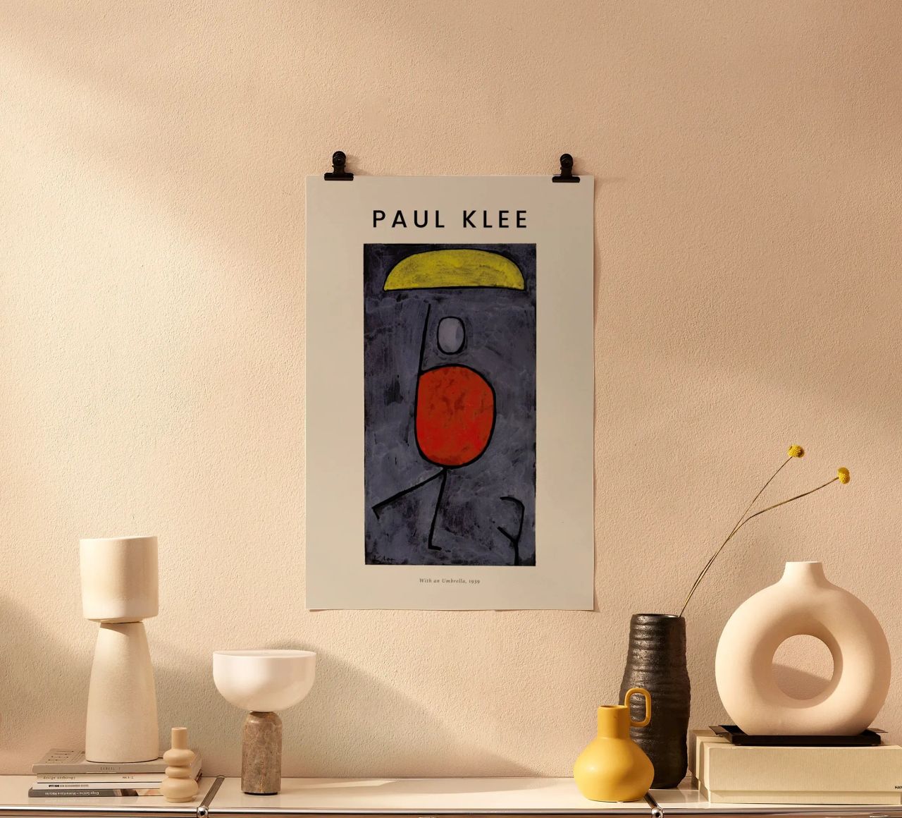 Klee - With an Umbrella poster da Vintage by JUNIQE