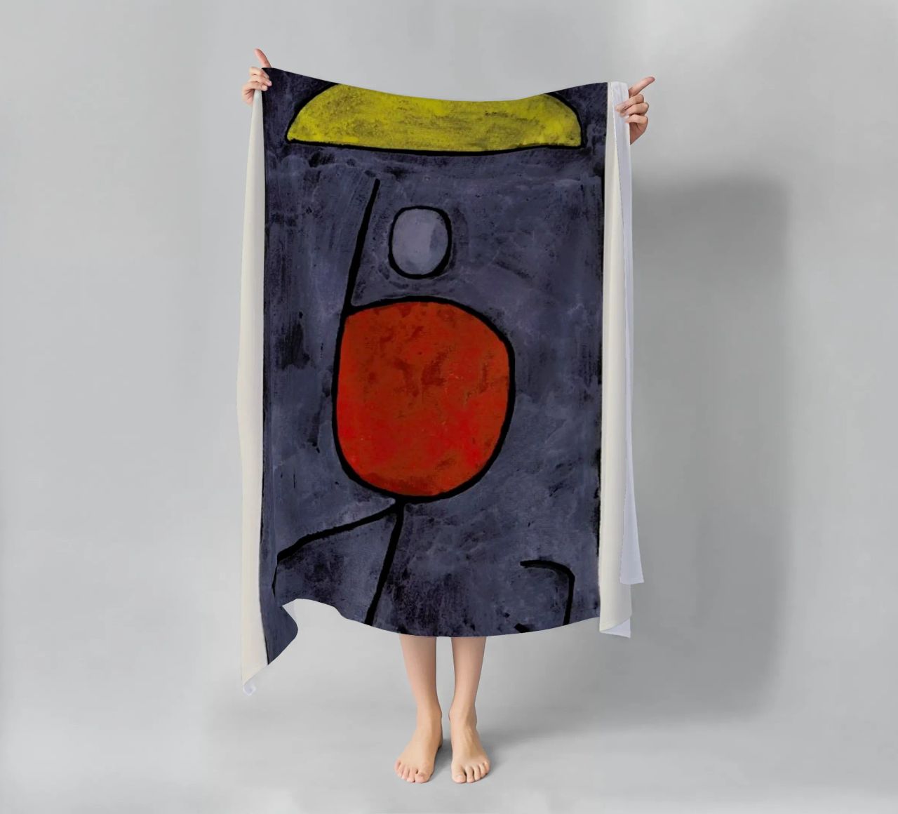 Klee - With an Umbrella telo mare da Vintage by JUNIQE