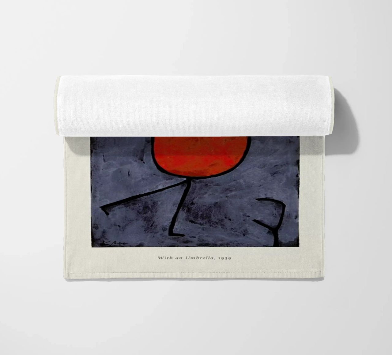 Klee - With an Umbrella telo mare da Vintage by JUNIQE