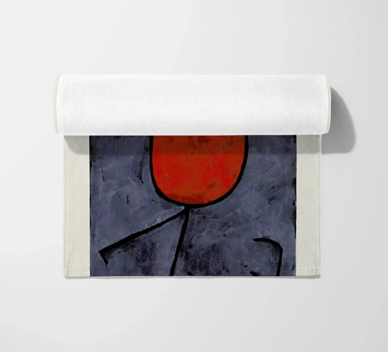 Klee - With an Umbrella beach towel by Vintage by JUNIQE
