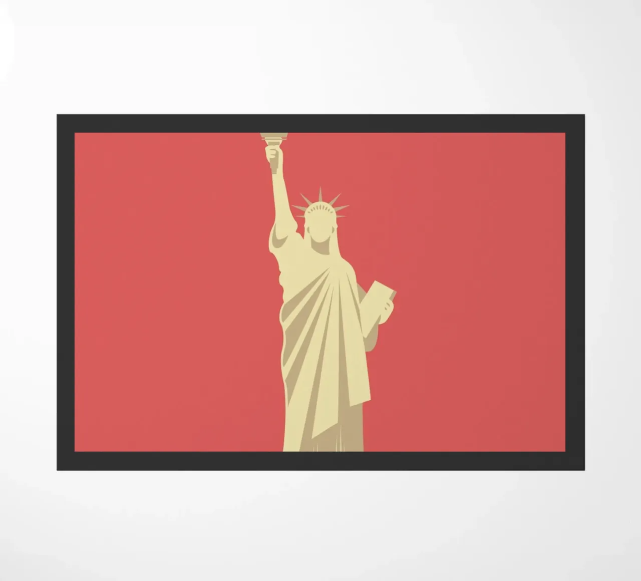 Statua della Libertà NYC Pop Art Landmark Stampa Retrò zerbino da NorwesClub