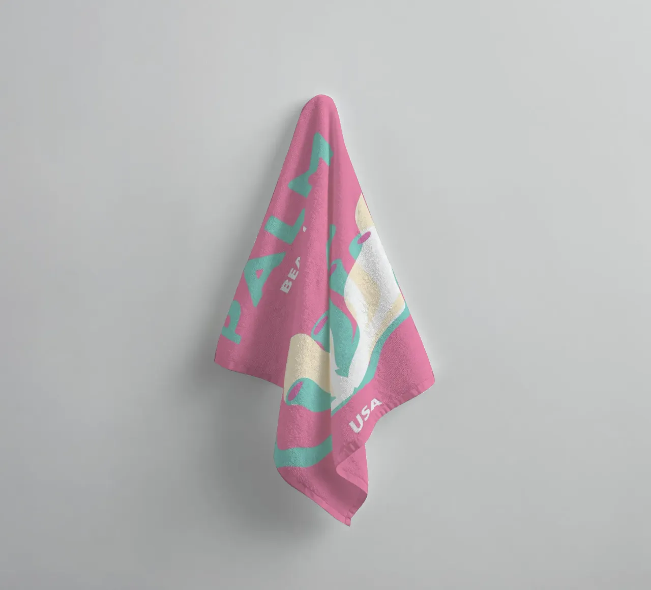 "Always A Good Idea" (Toujours une bonne idée) Typographie rétro et audacieuse Pop Art positif serviette de bain de NorwesClub