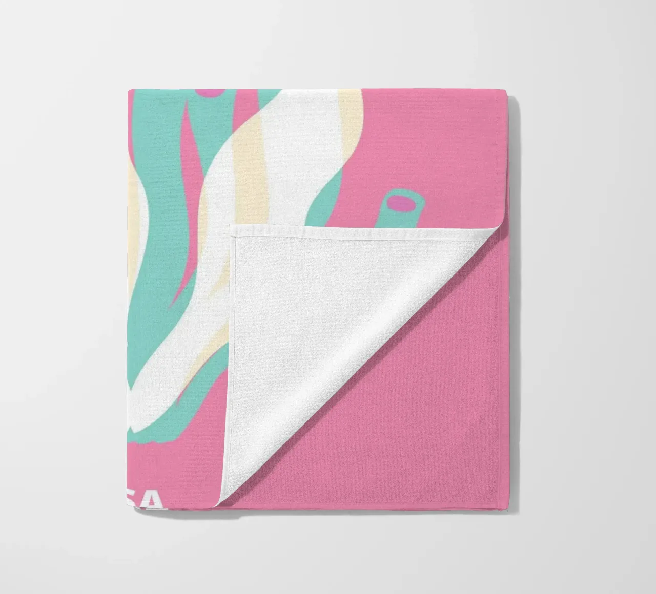 "Always A Good Idea" Tipografia retrò in grassetto Pop Art positiva telo mare da NorwesClub