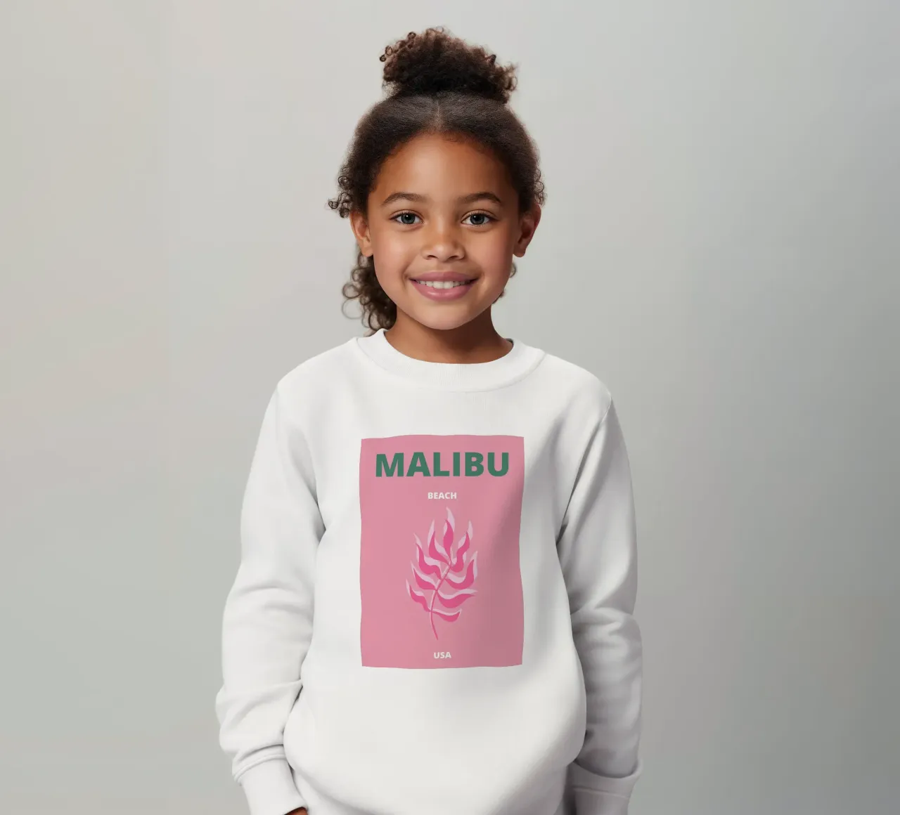 Matisse ispirato a forme organiche astratte rosa Pop Art felpa bambino da NorwesClub