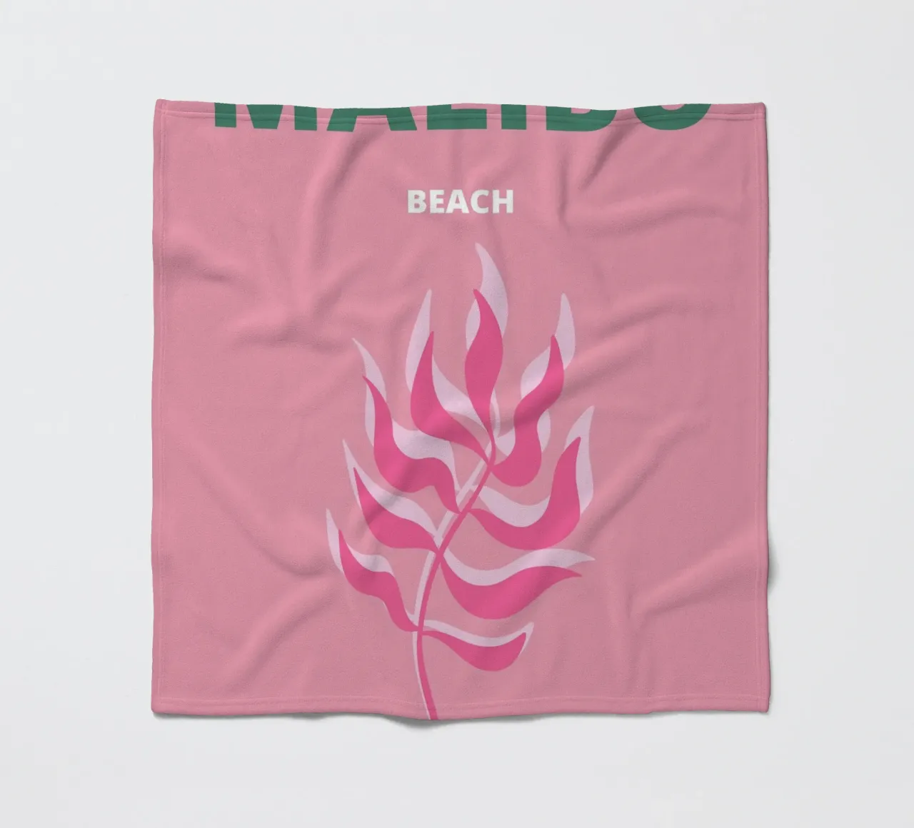 Matisse ispirato a forme organiche astratte rosa Pop Art coperta in pile da NorwesClub