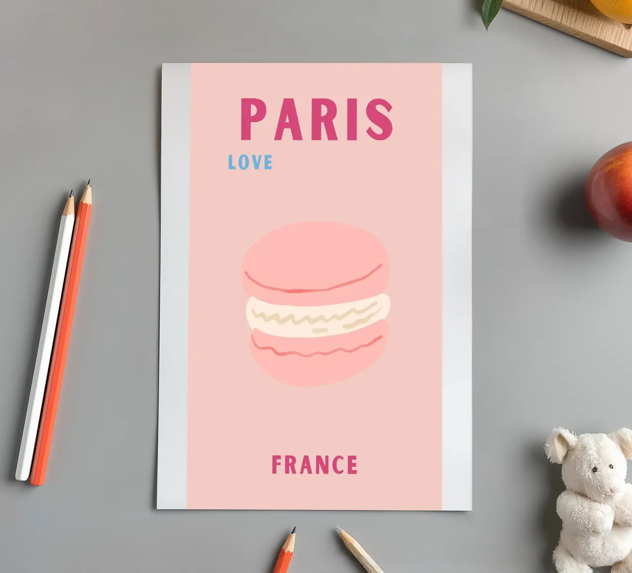 Pink Macarons Sweet Dessert Pop Art Illustration sticker sheet by NorwesClub