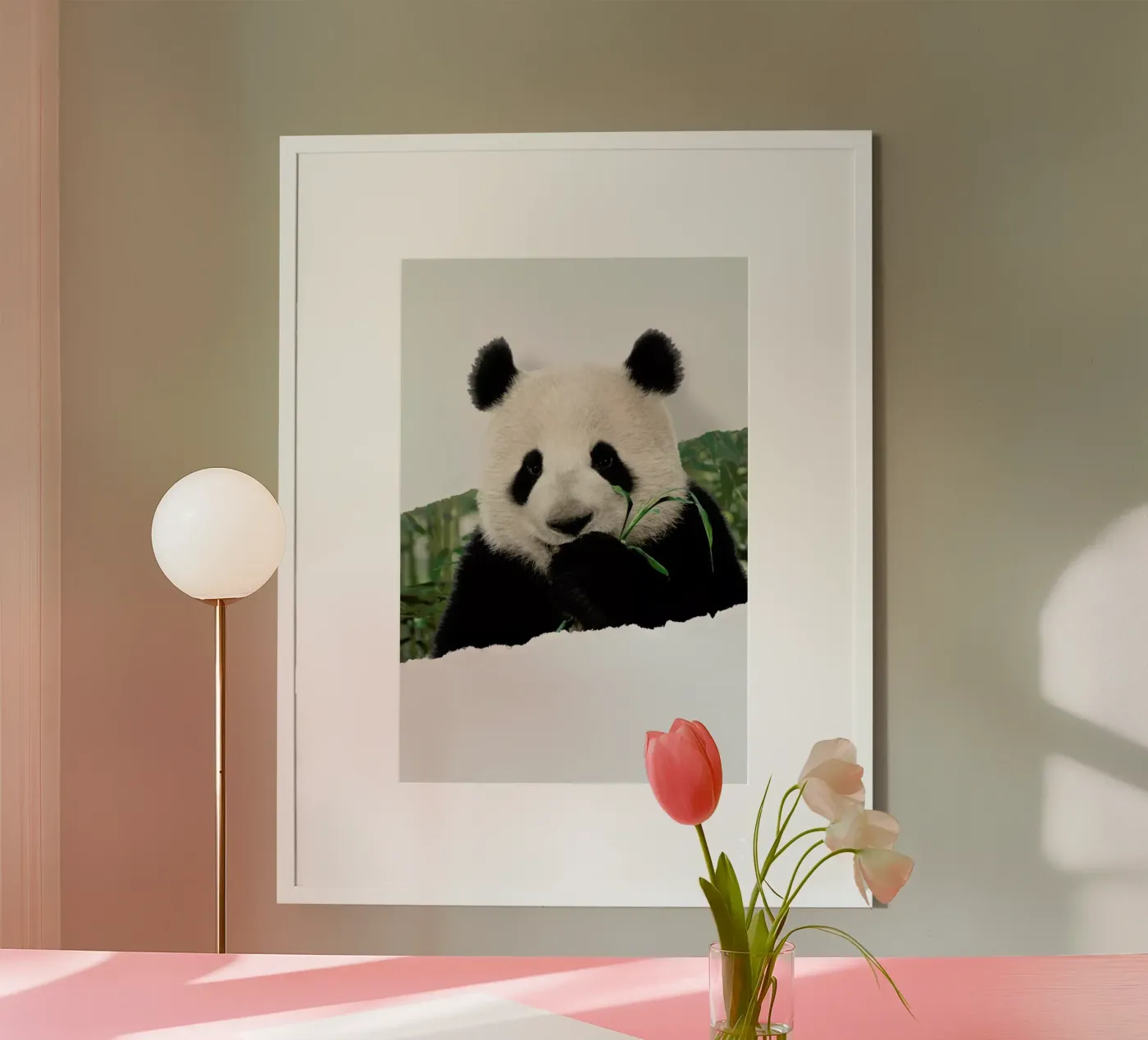 Panda Torn Paper poster da JONAS LOOSE KIDS