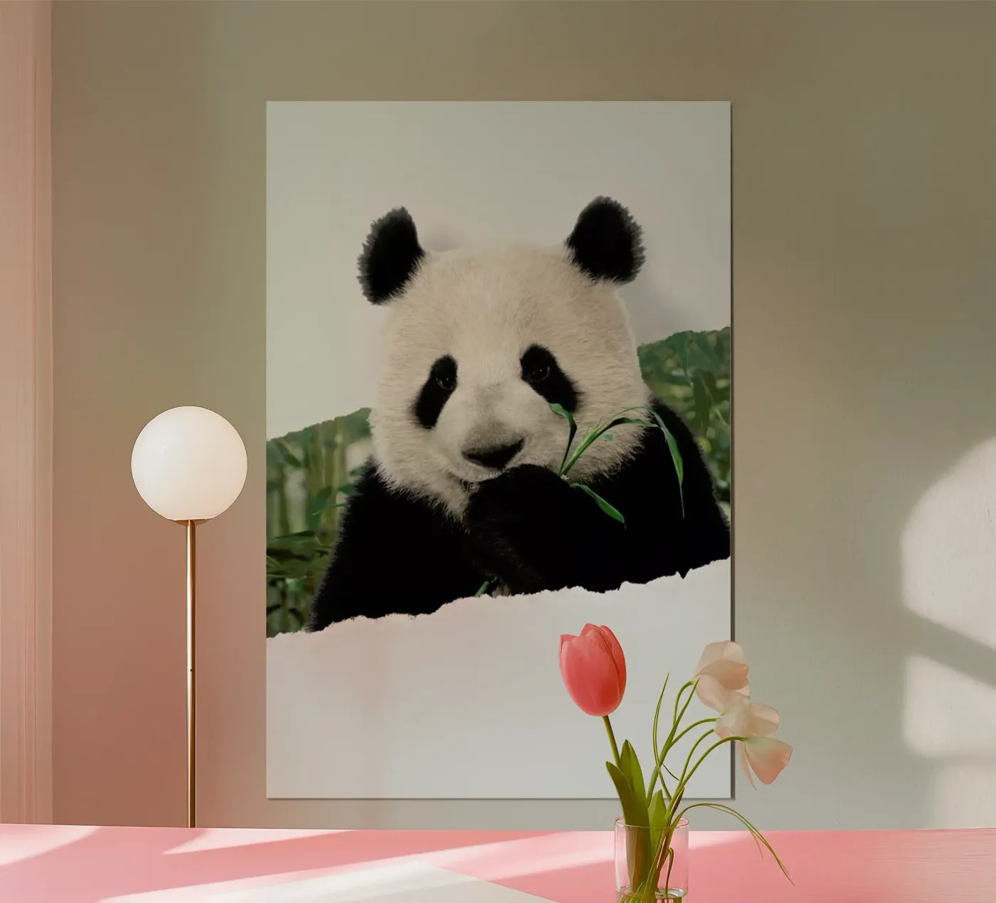 Panda Torn Paper poster da JONAS LOOSE KIDS