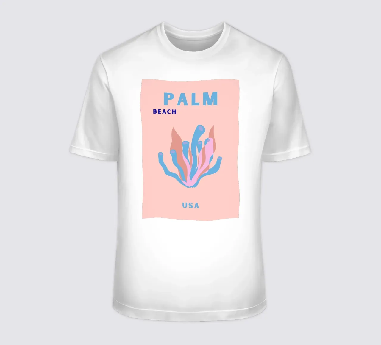 Alga rosa Abstracto Océano Retro Botánico Pop Art camiseta de NorwesClub