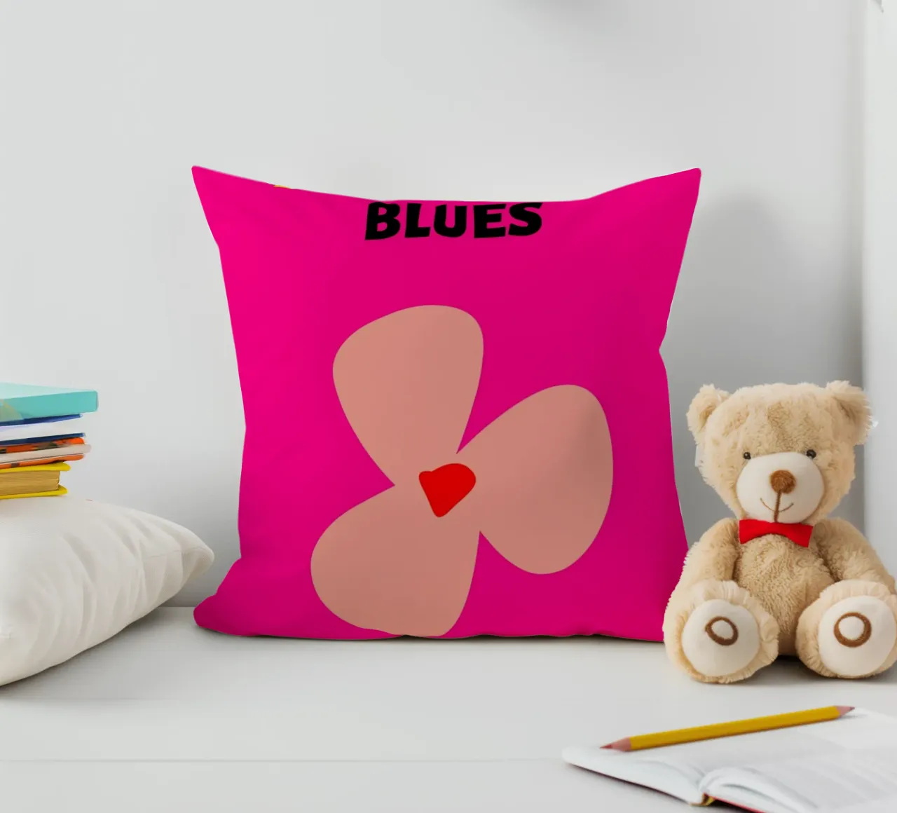 Agatha Ruiz de la Prada Cuore rosa Pop Art Amore Stampa cuscino da NorwesClub