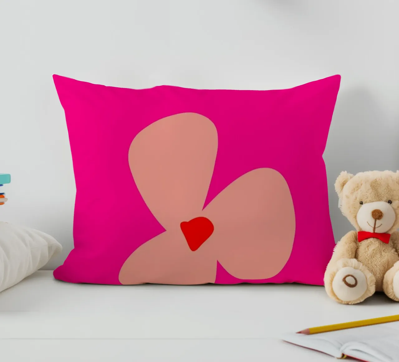 Agatha Ruiz de la Prada Cuore rosa Pop Art Amore Stampa cuscino da NorwesClub