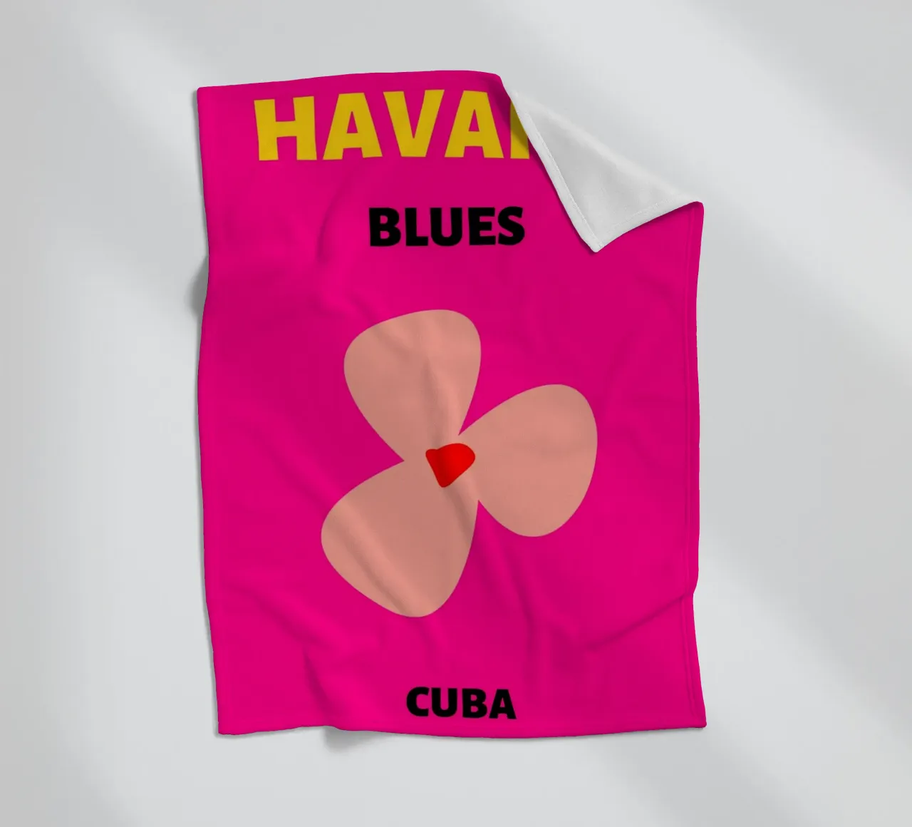 Agatha Ruiz de la Prada Cuore rosa Pop Art Amore Stampa coperta in pile da NorwesClub