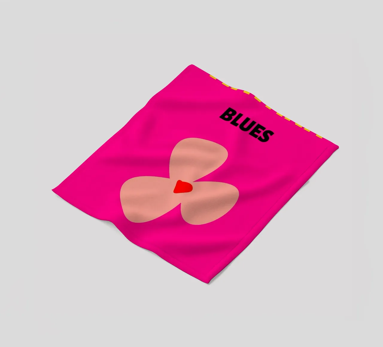 Agatha Ruiz de la Prada Cuore rosa Pop Art Amore Stampa coperta in pile da NorwesClub