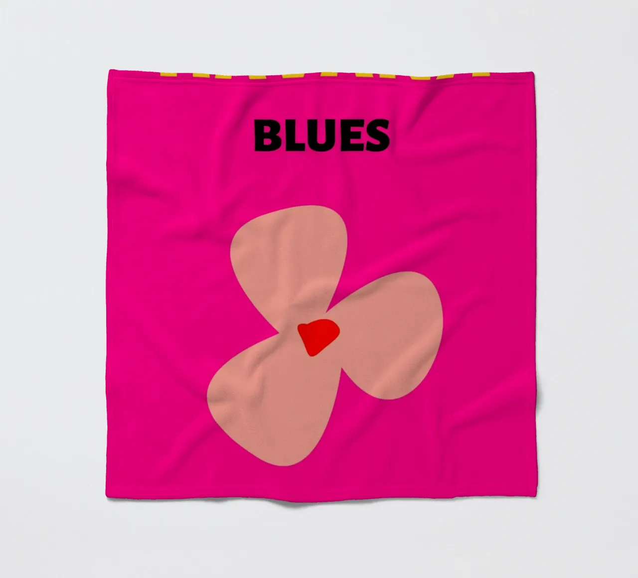 Agatha Ruiz de la Prada Cuore rosa Pop Art Amore Stampa coperta in pile da NorwesClub