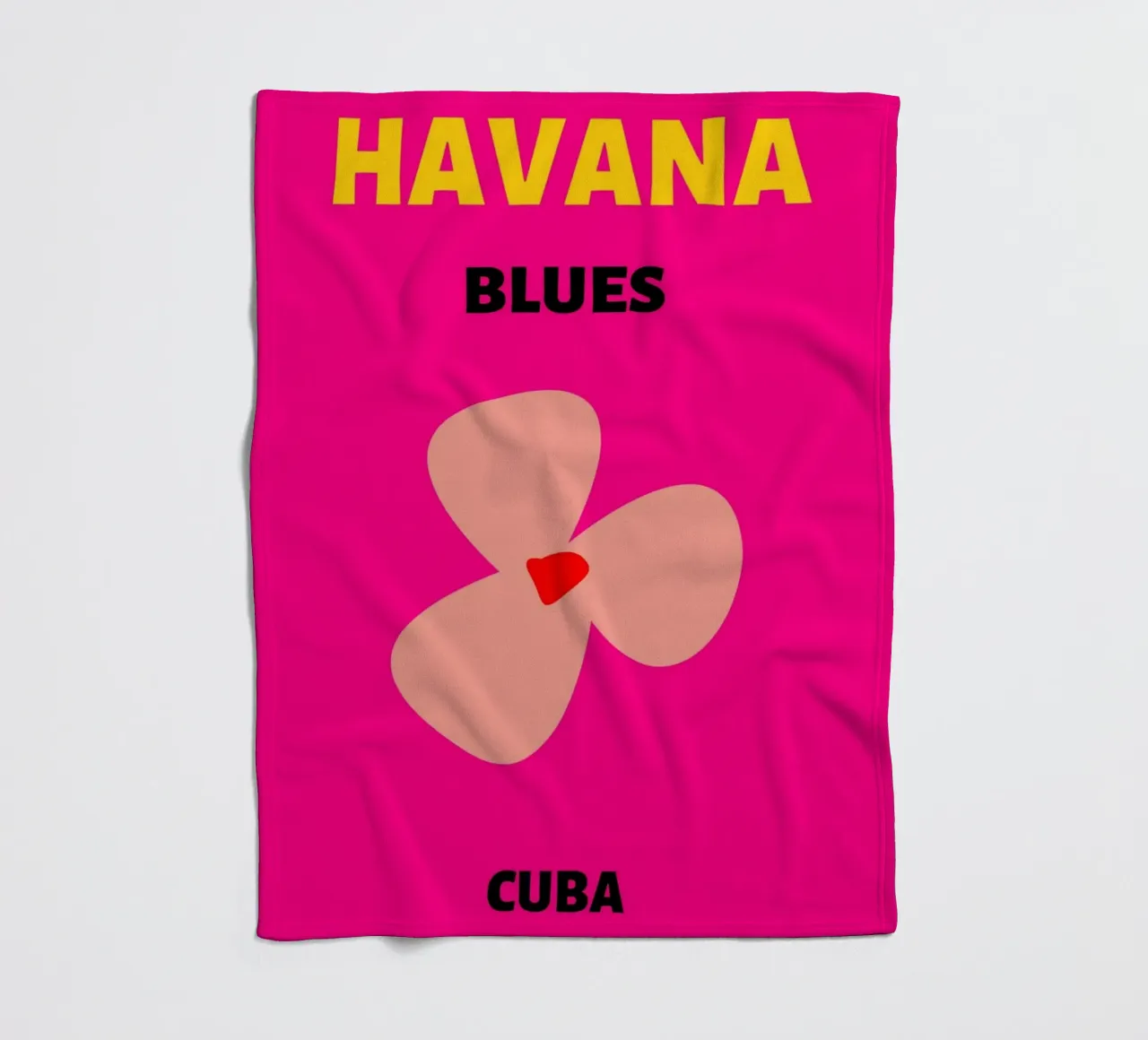 Agatha Ruiz de la Prada Cuore rosa Pop Art Amore Stampa coperta in pile da NorwesClub