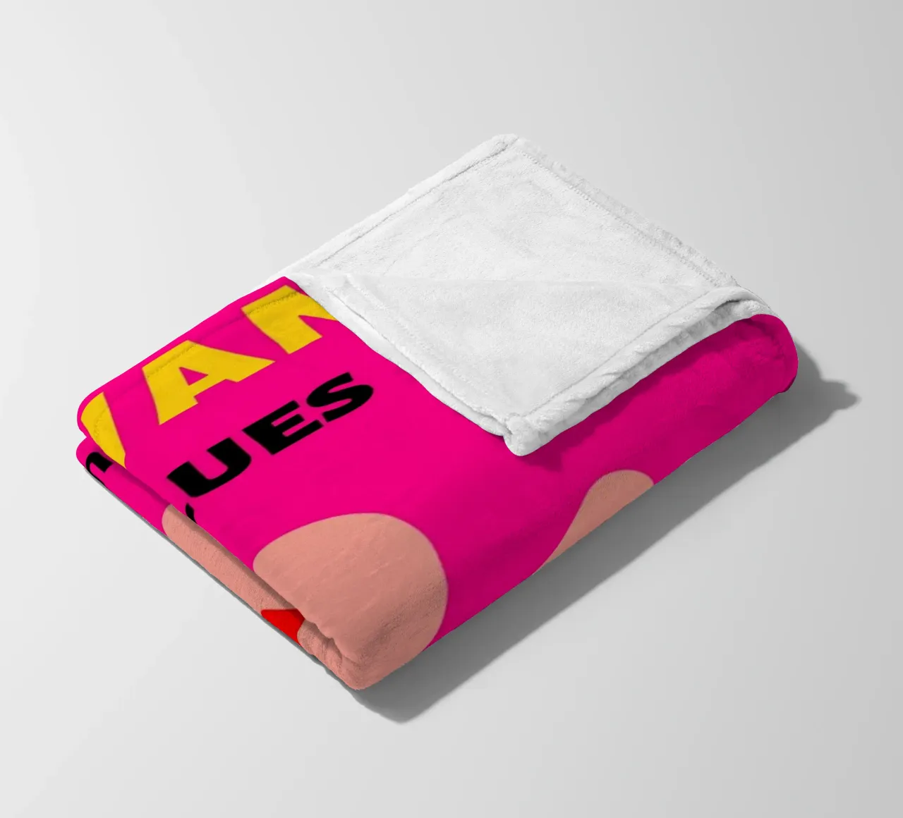 Agatha Ruiz de la Prada Cuore rosa Pop Art Amore Stampa coperta in pile da NorwesClub