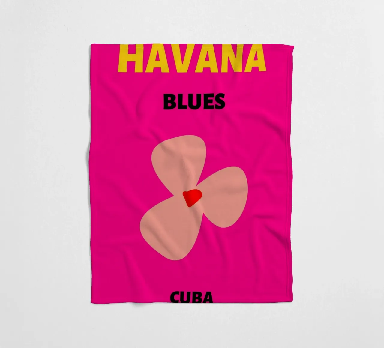 Agatha Ruiz de la Prada Cuore rosa Pop Art Amore Stampa coperta in pile da NorwesClub