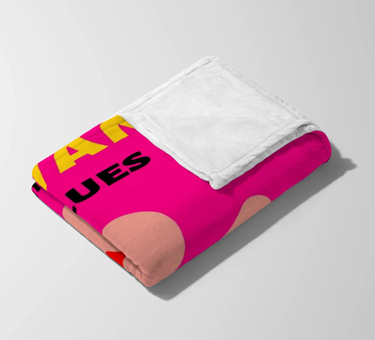 Agatha Ruiz de la Prada Cuore rosa Pop Art Amore Stampa coperta in pile da NorwesClub
