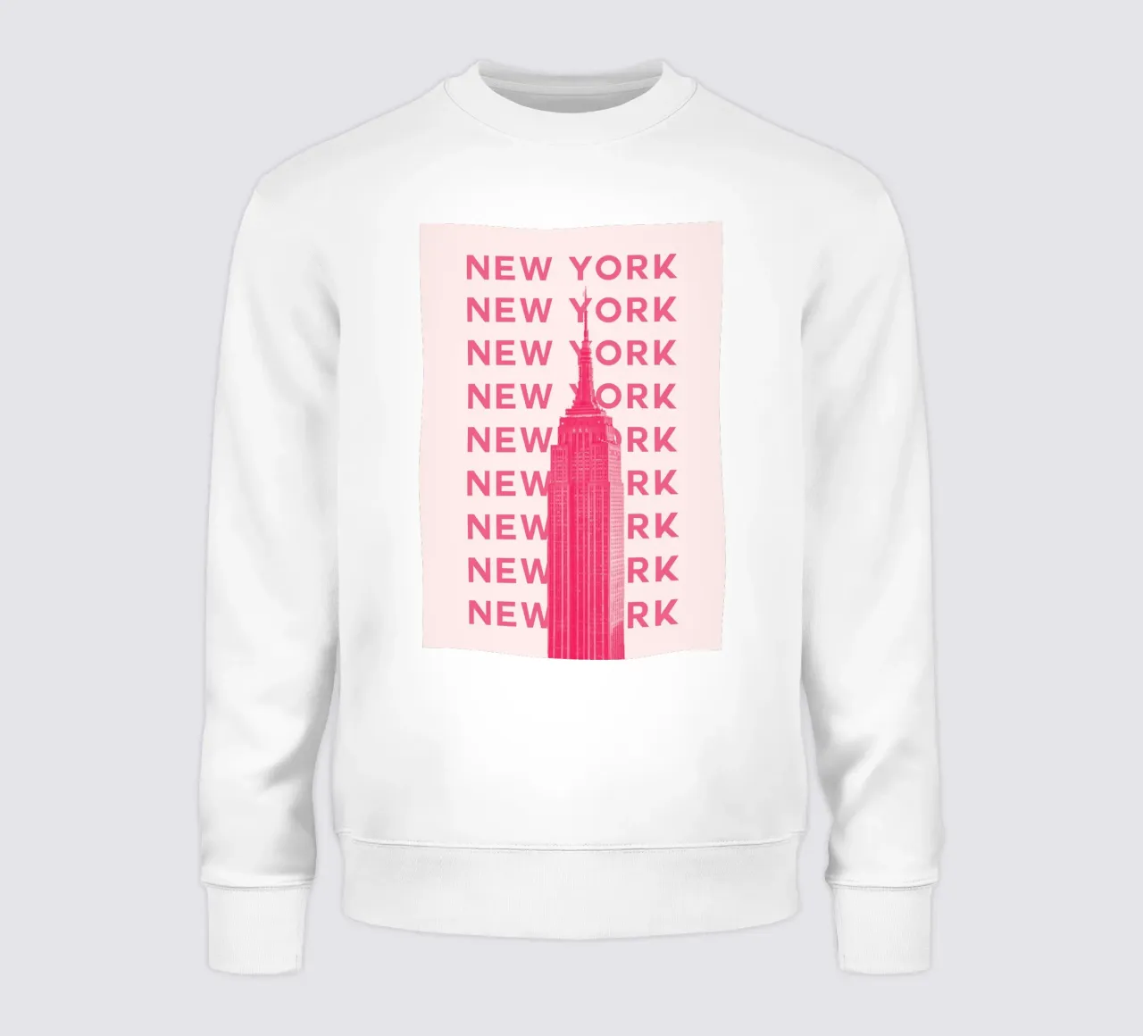 New York City Retro Skyline Travel Pop Art Landmark Print felpa da NorwesClub