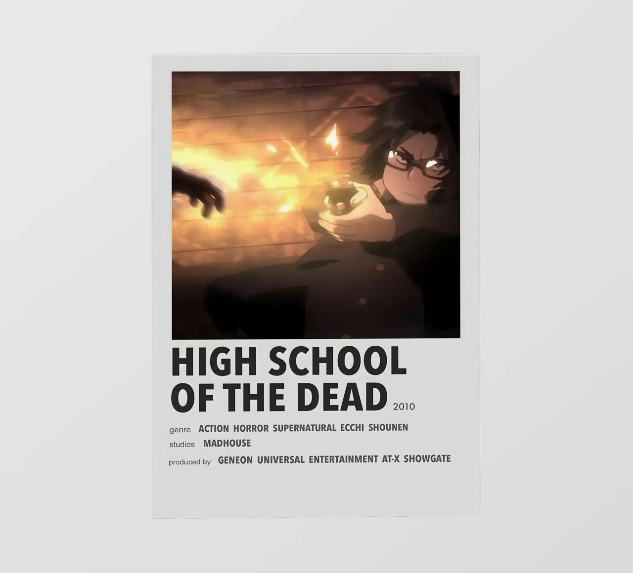 HIGH SCHOOL OF THE DEAD  2010 telo in pvc da Totoya