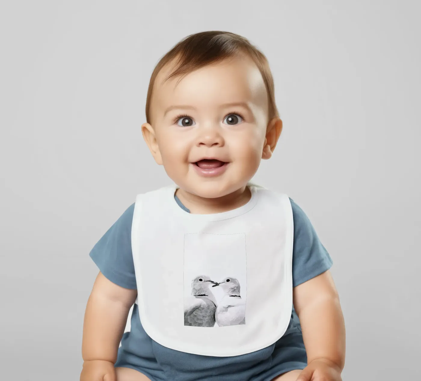 Lovers baby bib by Victoria Frost