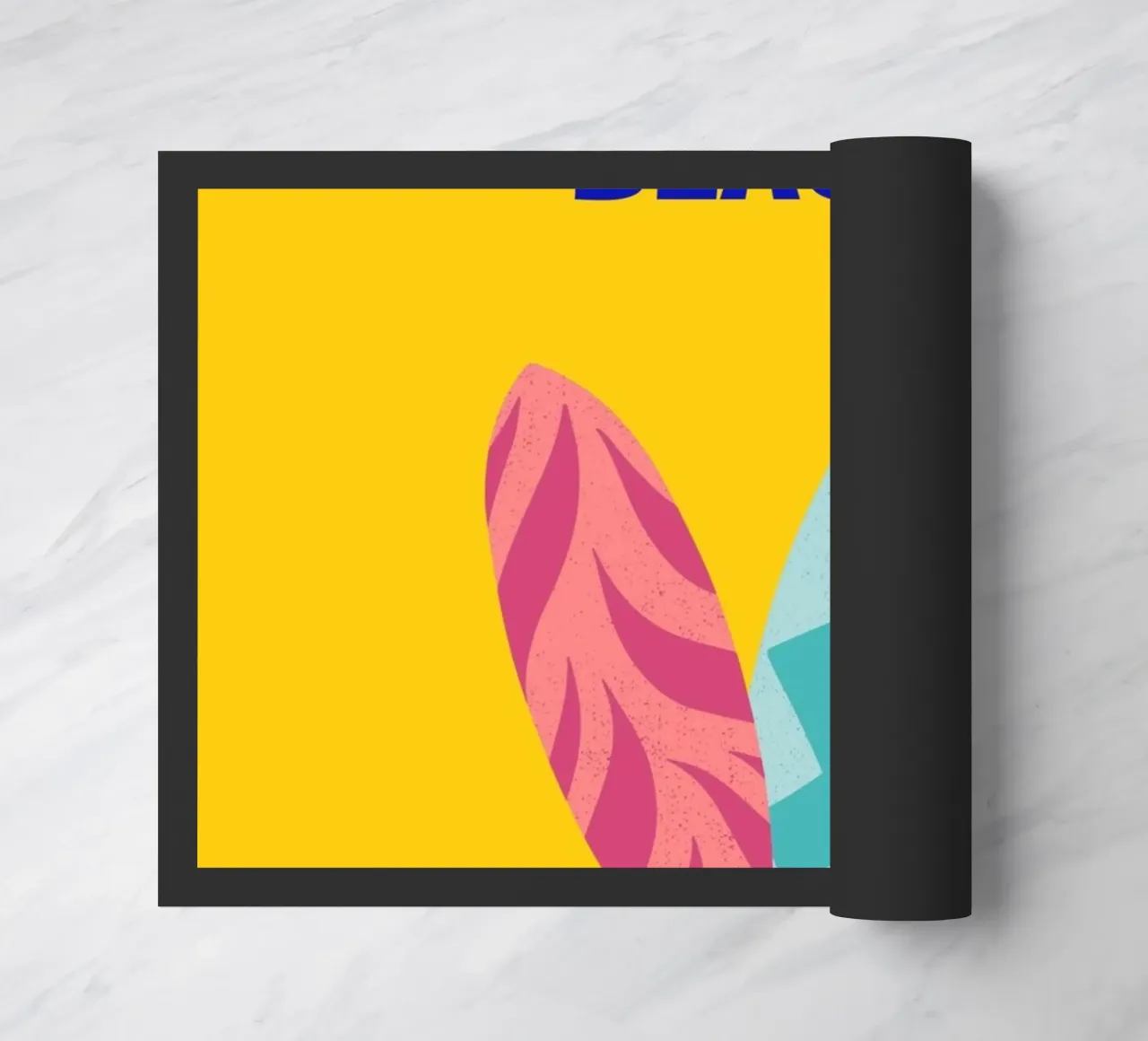 "We're All Part Of The Story" (Nous faisons tous partie de l'histoire) Retro Sun Pop Art Print (Impression pop art) paillasson de NorwesClub