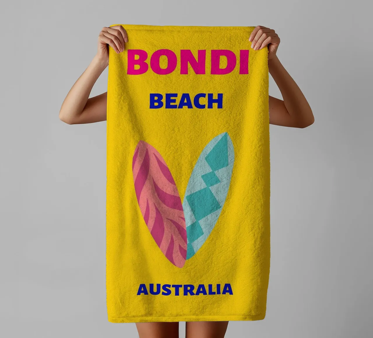 "We're All Part Of The Story" Retro Sun Pop Art Print towel by NorwesClub