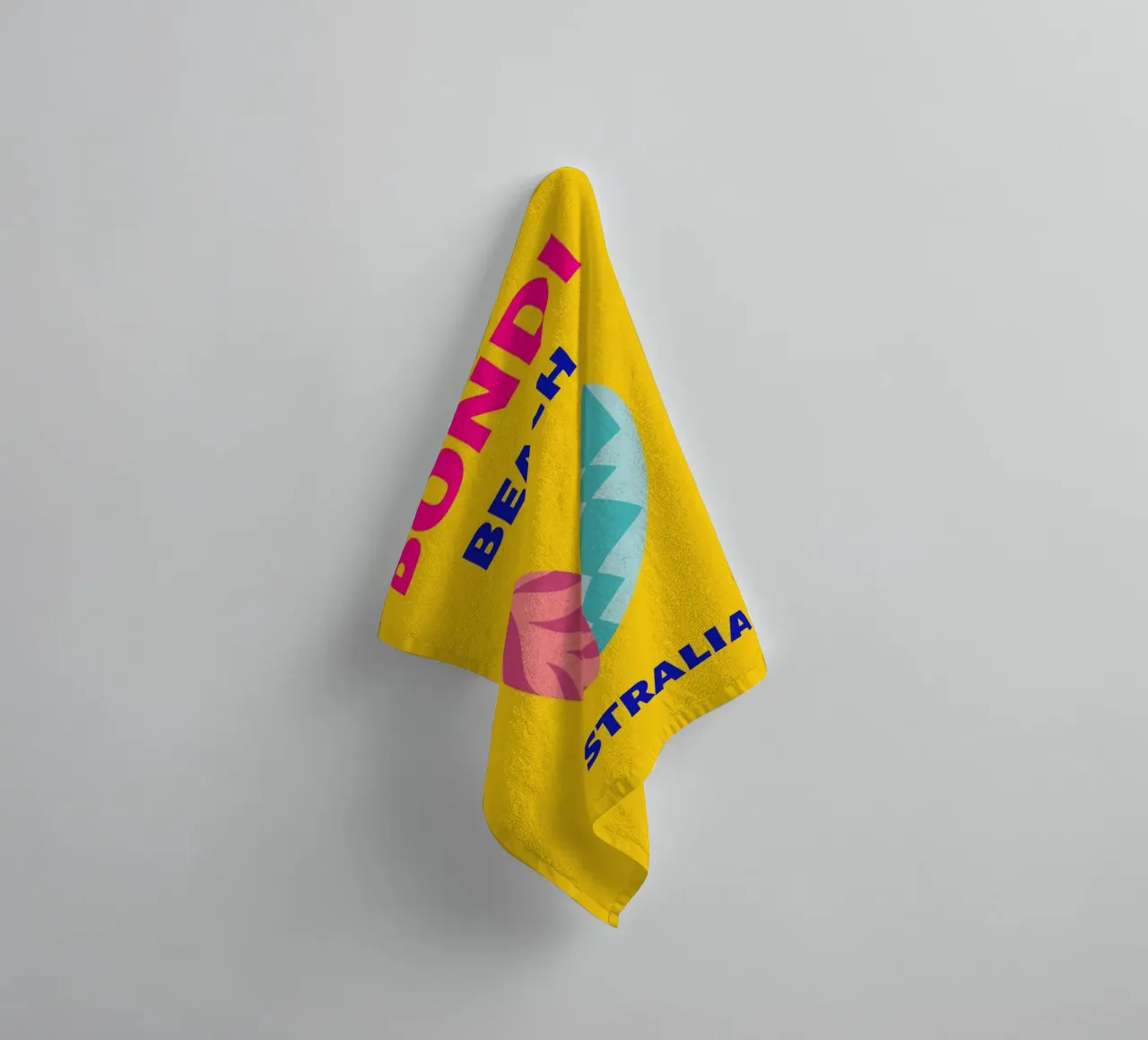 "We're All Part Of The Story" Retro Sun Pop Art Print towel by NorwesClub