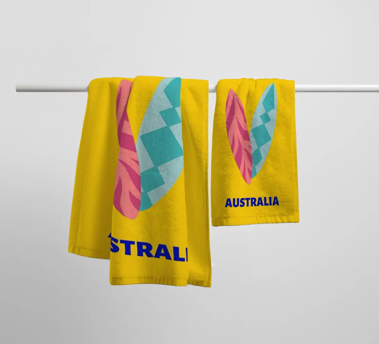 "We're All Part Of The Story" Retro Sun Pop Art Print towel by NorwesClub