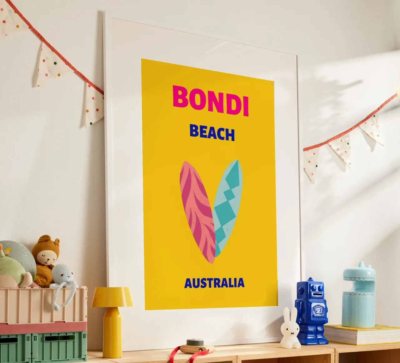 "We're All Part Of The Story" (Nous faisons tous partie de l'histoire) Retro Sun Pop Art Print (Impression pop art) hahnemühle de NorwesClub