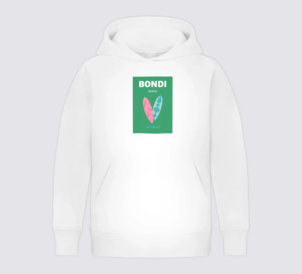 Retro Tropical Surfboards Summer Pop Art Beach Print sudadera con capucha para niño de NorwesClub