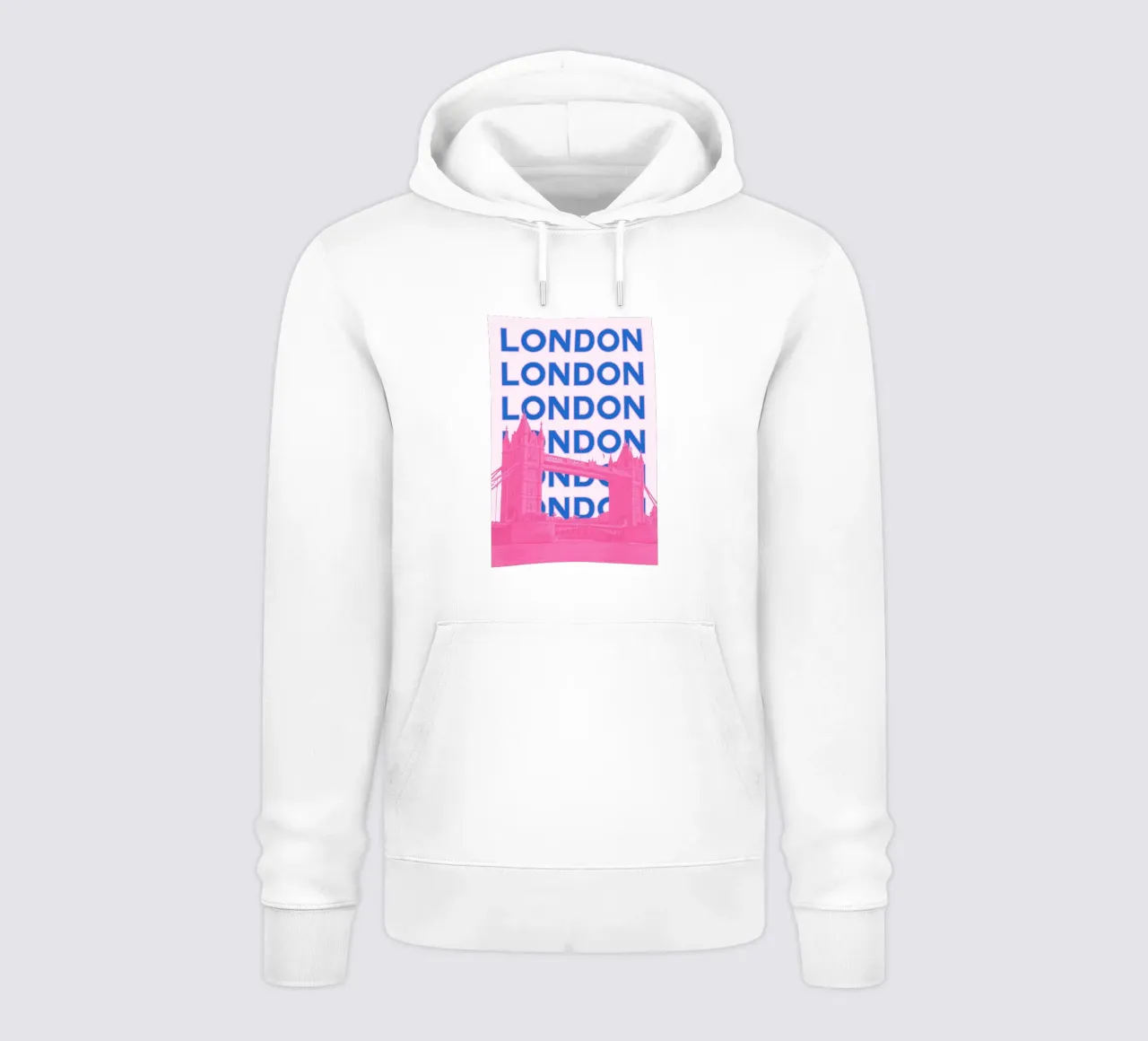 Londra Regno Unito, città retrò, punto di riferimento per i viaggi Stampa pop art felpa con cappuccio da NorwesClub