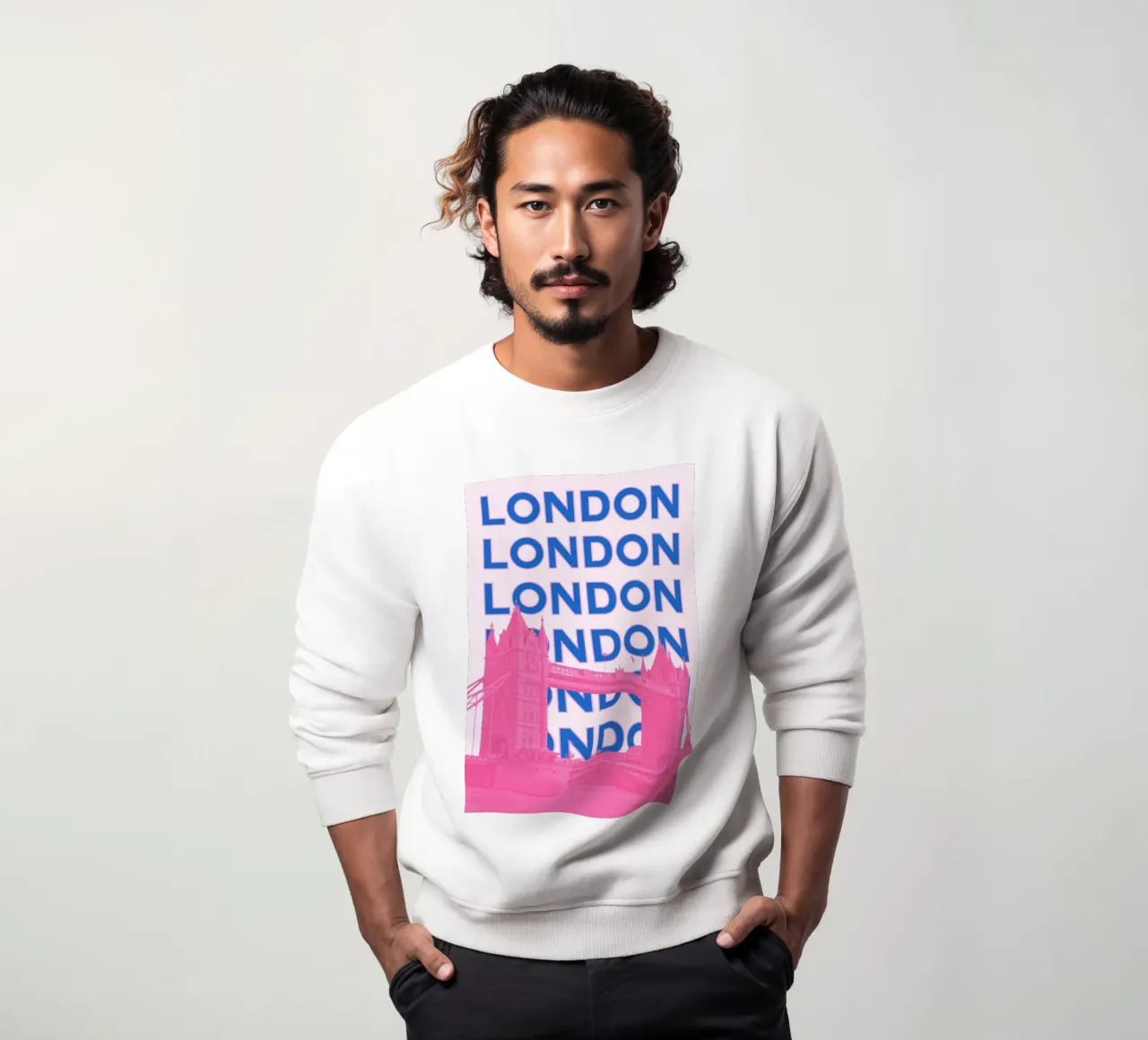 Londra Regno Unito, città retrò, punto di riferimento per i viaggi Stampa pop art felpa da NorwesClub