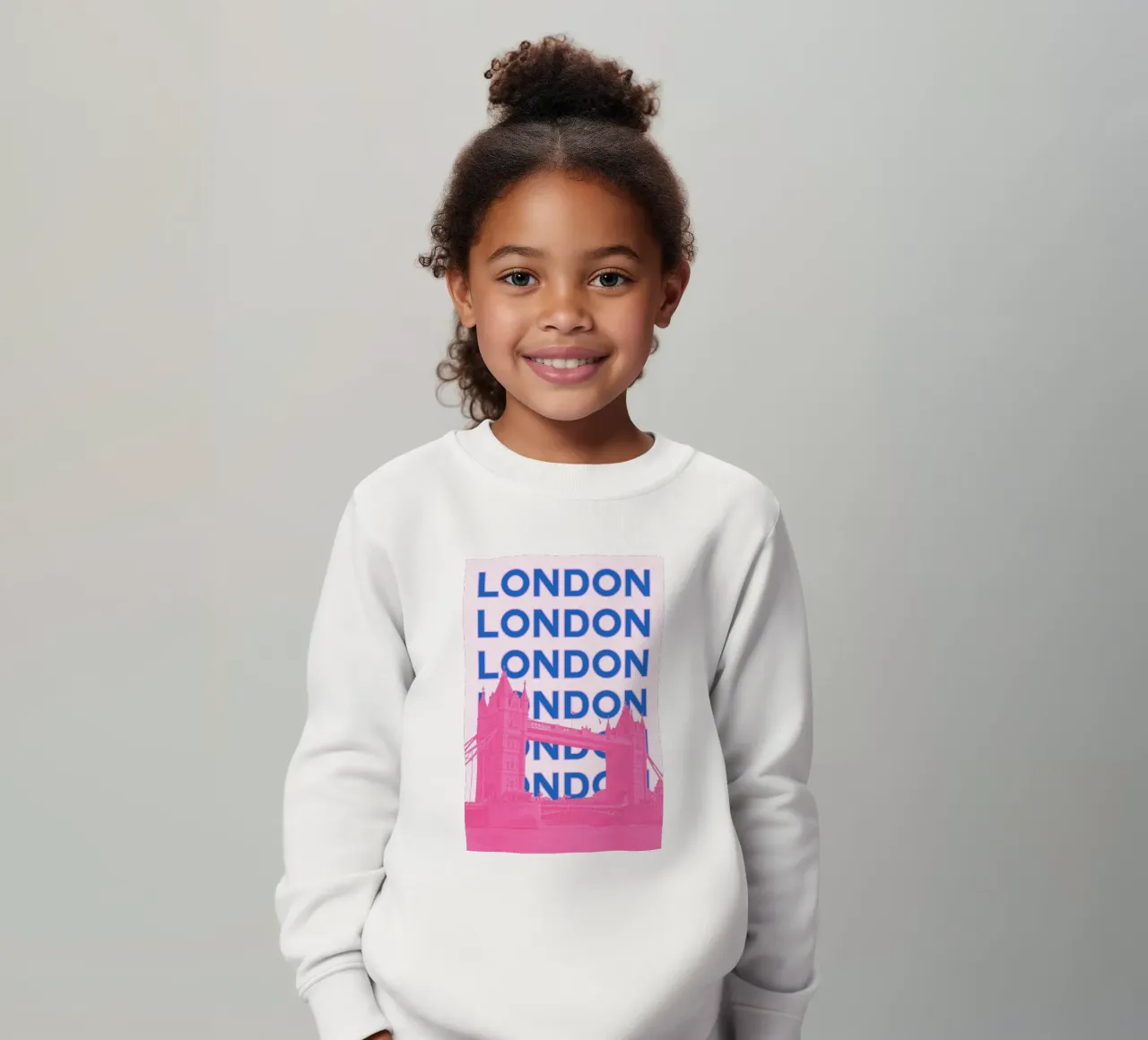 Londra Regno Unito, città retrò, punto di riferimento per i viaggi Stampa pop art felpa bambino da NorwesClub