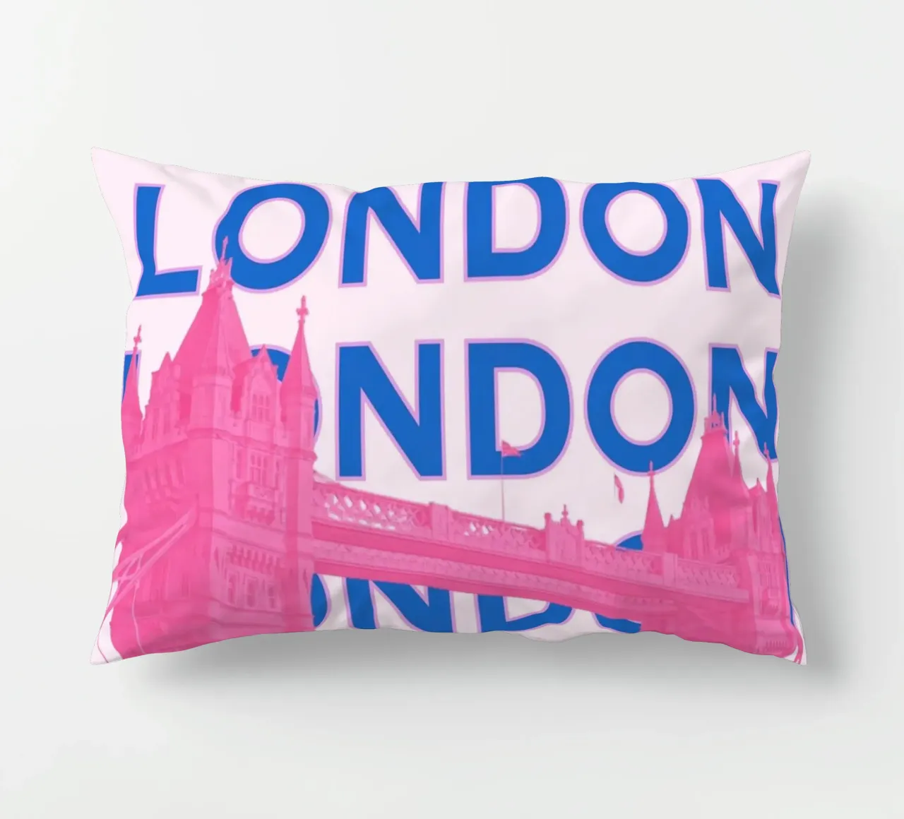 Londra Regno Unito, città retrò, punto di riferimento per i viaggi Stampa pop art cuscino da NorwesClub