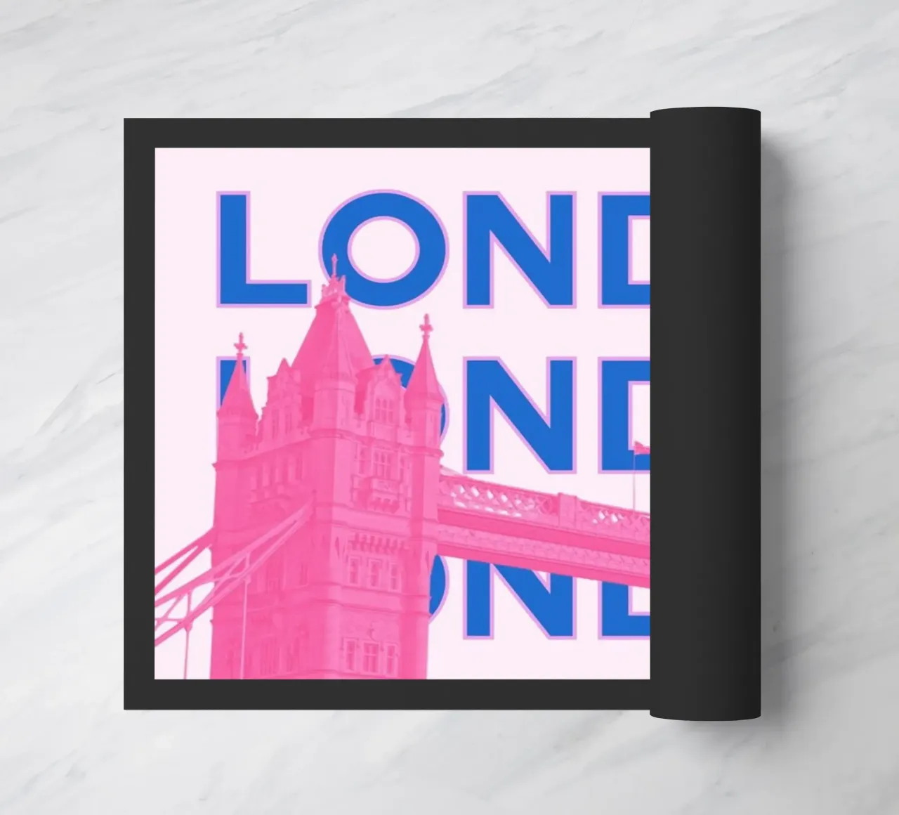 Londra Regno Unito, città retrò, punto di riferimento per i viaggi Stampa pop art zerbino da NorwesClub