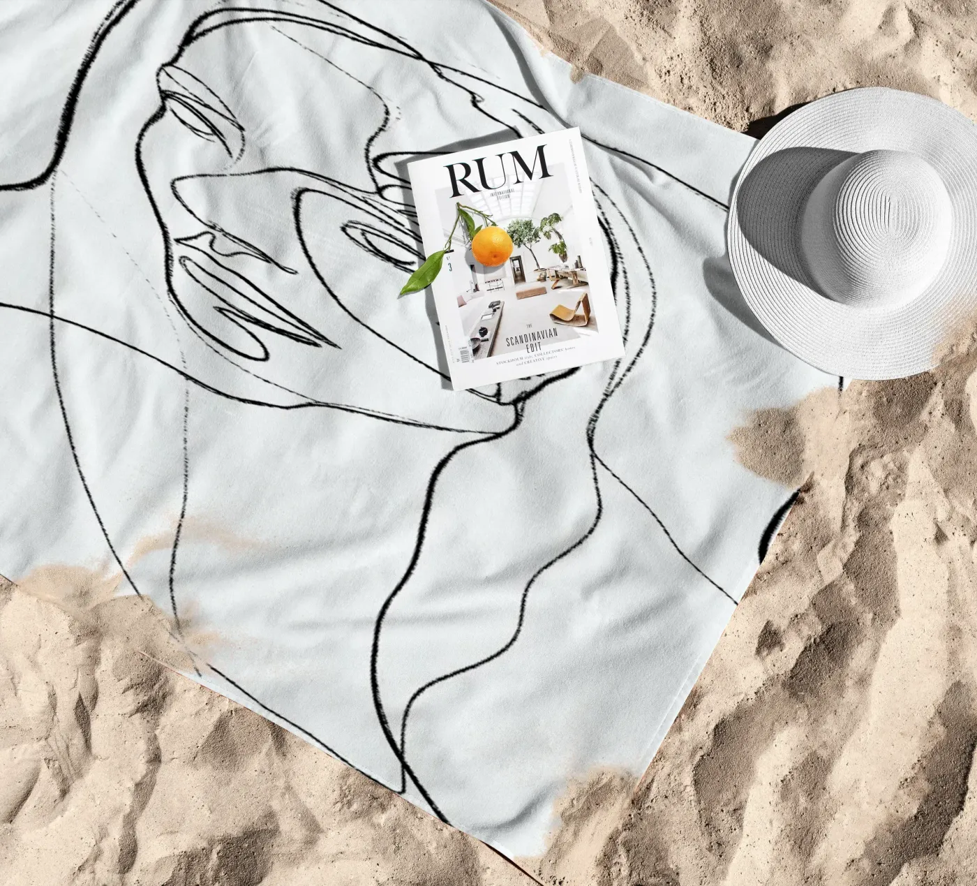 Thoughts serviette de plage de treechild