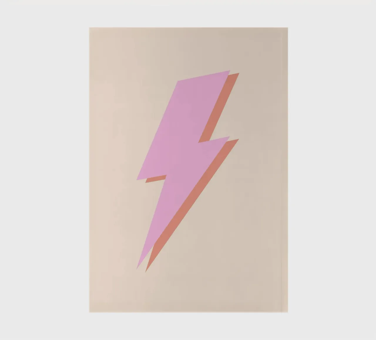 Thunderbolt (Peach Tone) notebook by Paigaam Studio