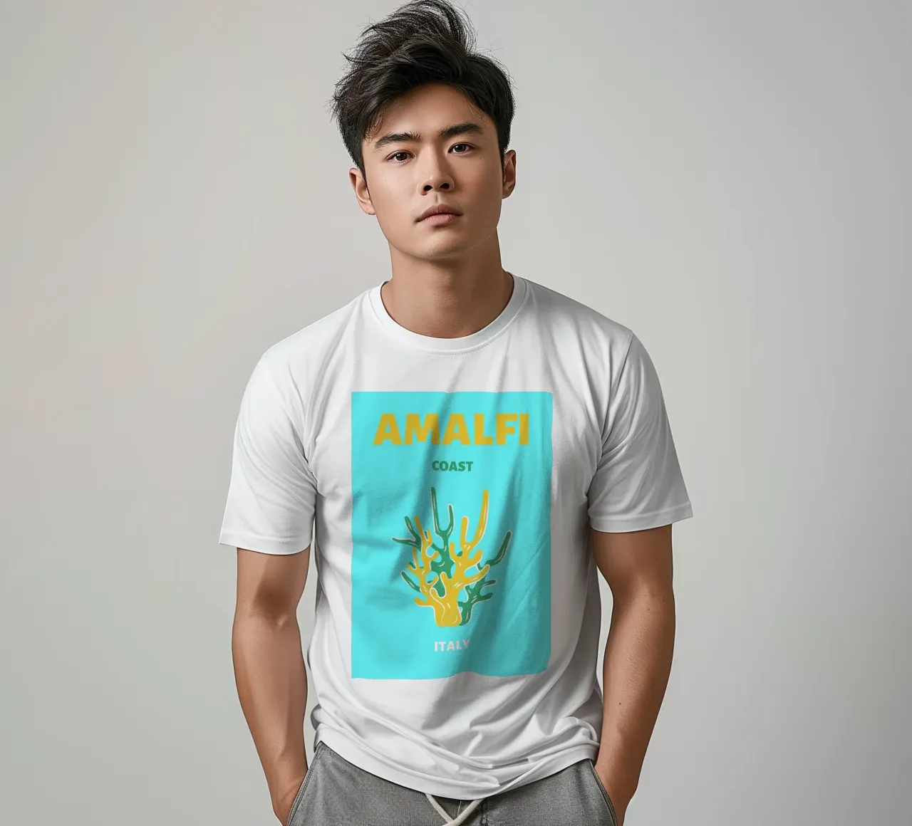 Abstrakt Korallenriff Rosa Blau Retro Ozean Pop Art T-Shirt von NorwesClub