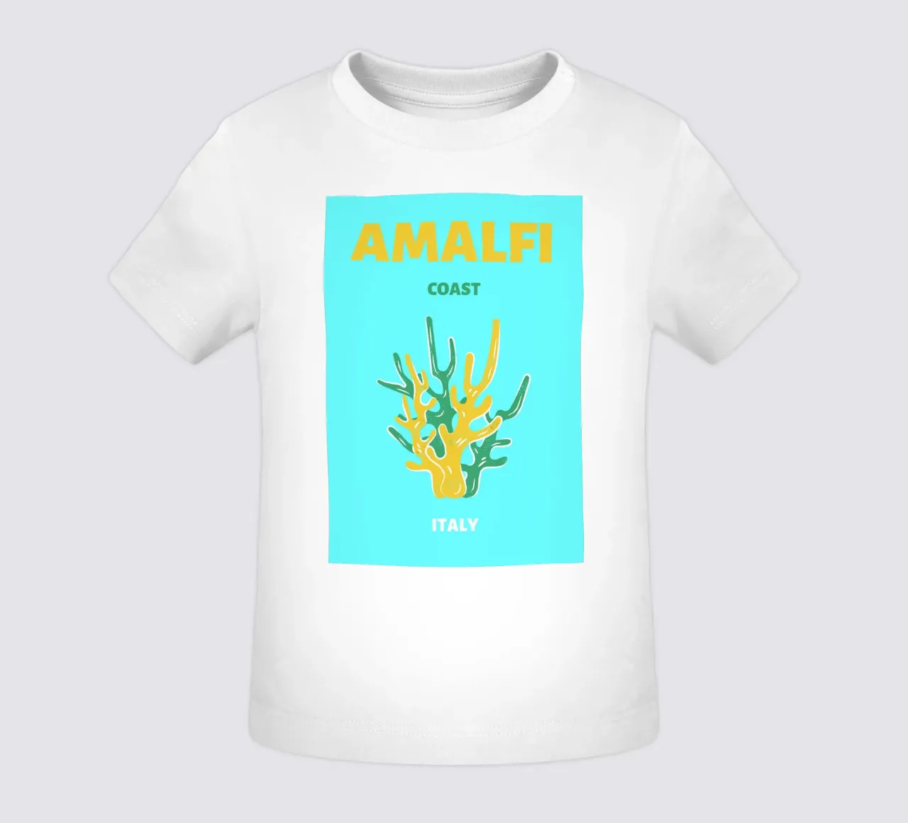 Abstract Coral Reef Pink Blue Retro Ocean Pop Art baby t-shirt by NorwesClub
