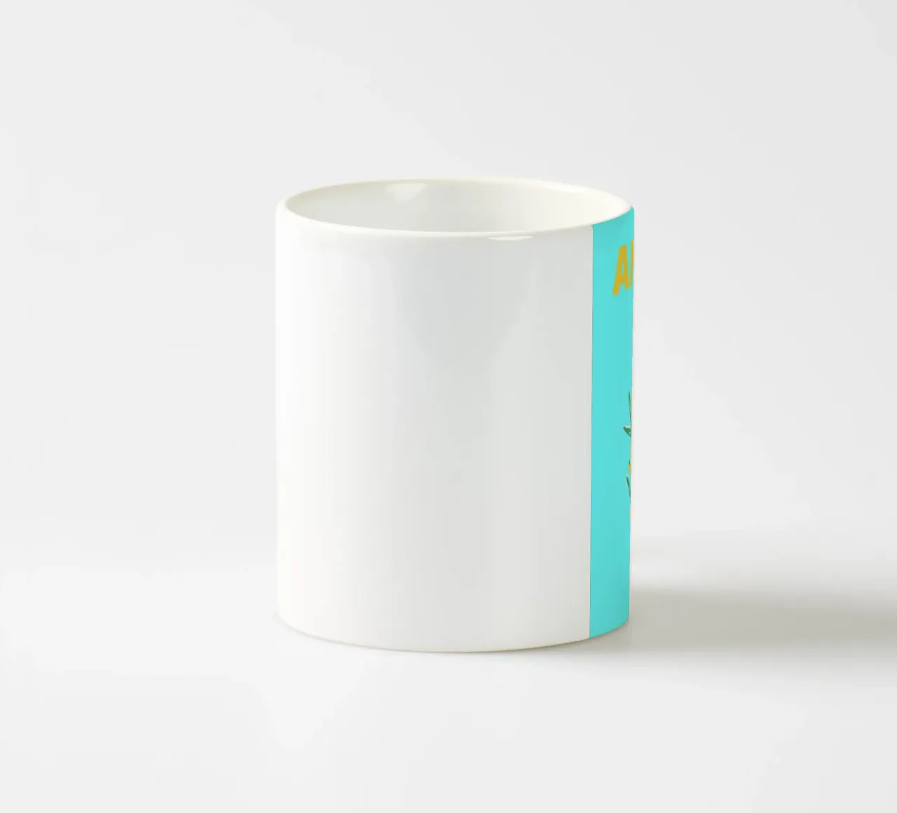 Corallo astratto Rosa Blu Retrò Oceano Pop Art tazza in ceramica da NorwesClub