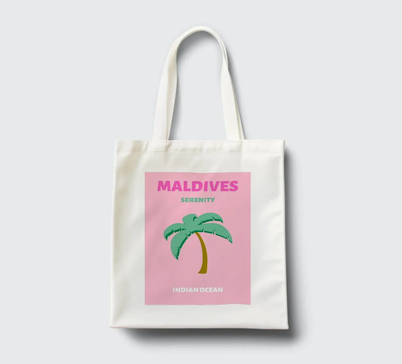 Palma tropicale retrò al tramonto sulla spiaggia Pop Art borsa in juta da NorwesClub