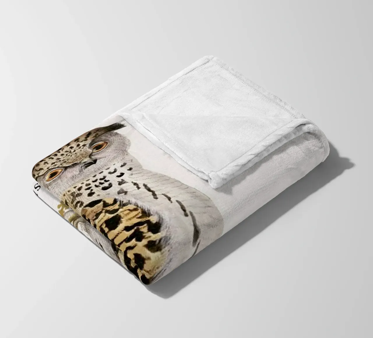 Anselmus Boëtius de Boodt - Eurasian Owl fleece blanket by Vintage by JUNIQE