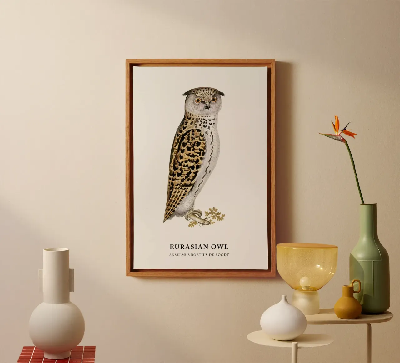 Anselmus Boëtius de Boodt - Eurasian Owl canvas by Vintage by JUNIQE