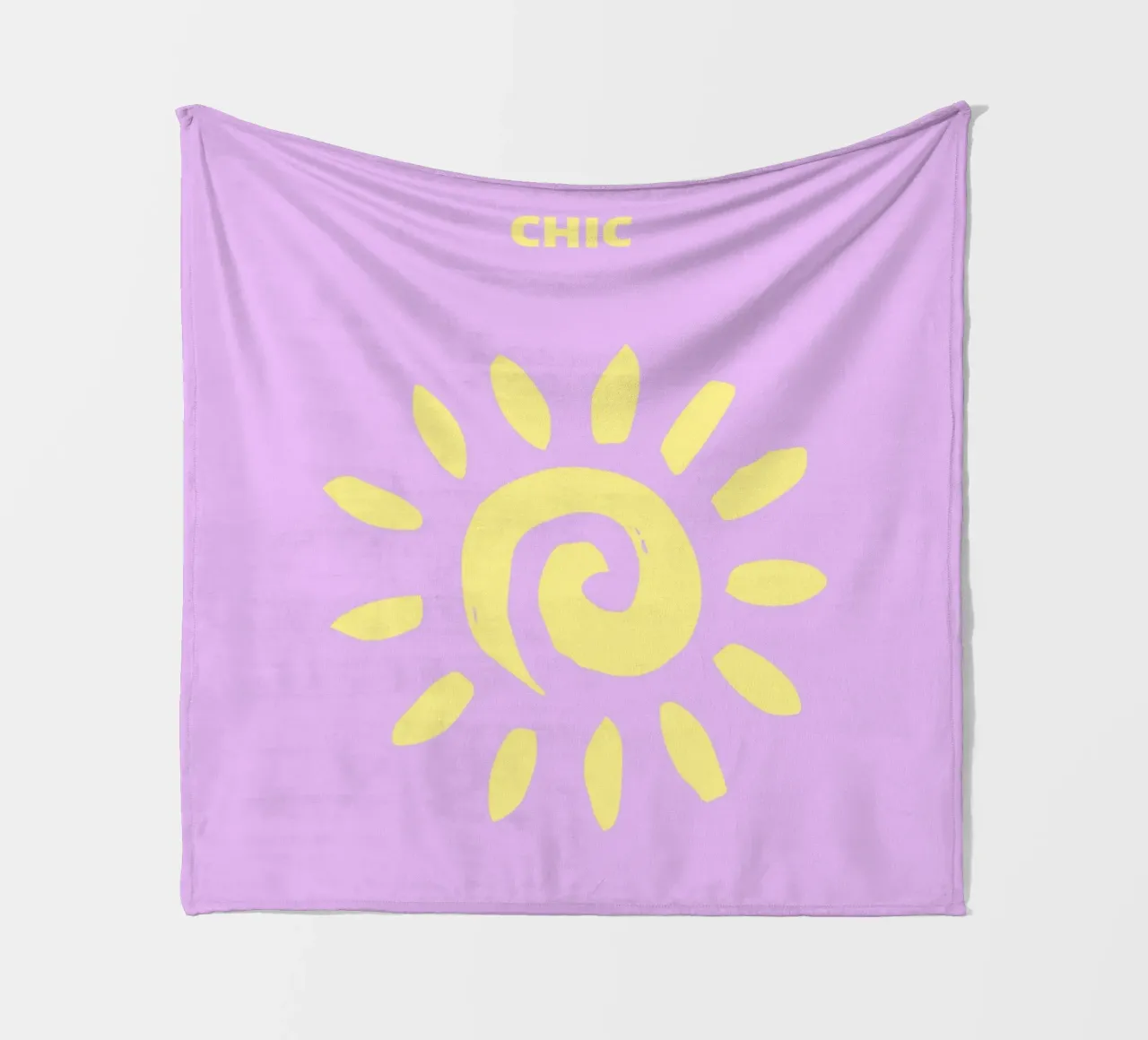 Psychedelic Sunburst Retro Abstract Groovy Pop Art fleece blanket by NorwesClub