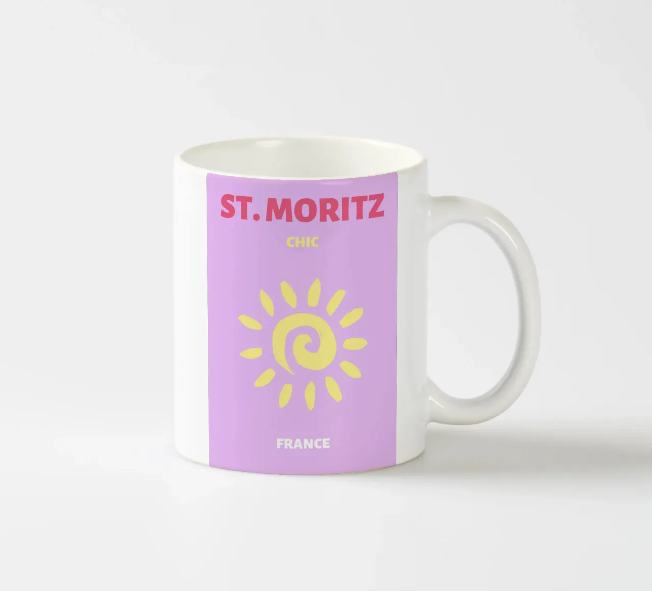 Psichedelico Sunburst Retro Astratto Groovy Pop Art tazza in ceramica da NorwesClub